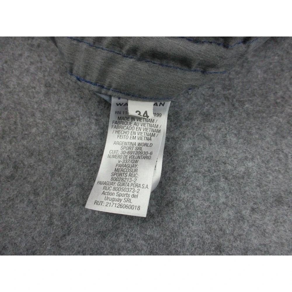 Quiksilver Board Shorts Mens 34 Blue Striped Waterman Swim Trunks Bathing Suit
